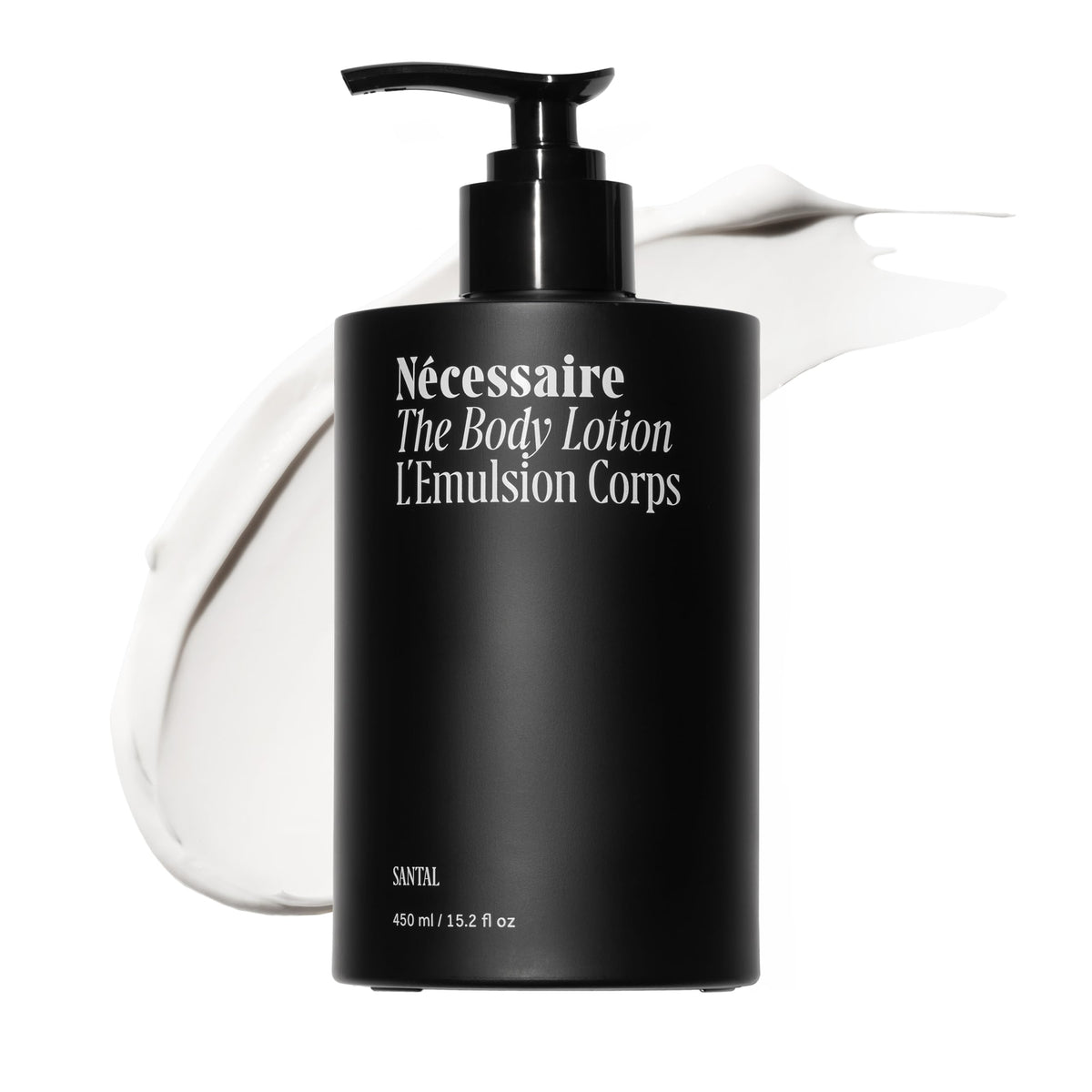 Nécessaire front bottle showing clean design and product name for easy identification