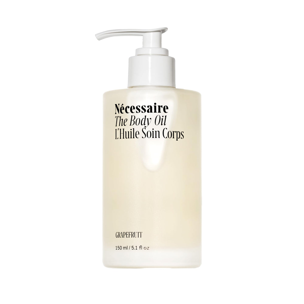Nécessaire front bottle shot showing sleek packaging and clear product benefit
