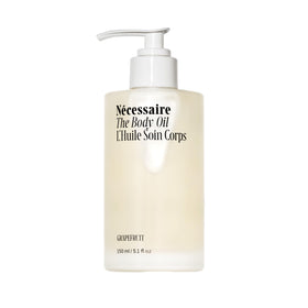 Nécessaire front bottle shot showing sleek packaging and clear product benefit