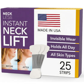 NECK LESS front packaging showing product and benefits for instant lift