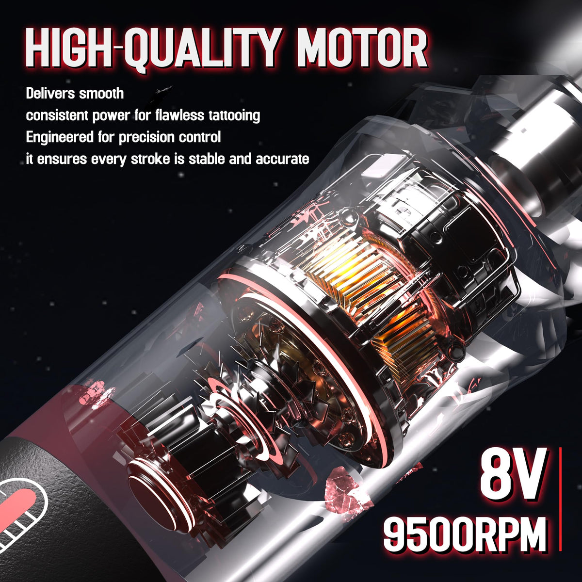 nedpain power supply controls with voltage dial for precise speed adjustment benefit