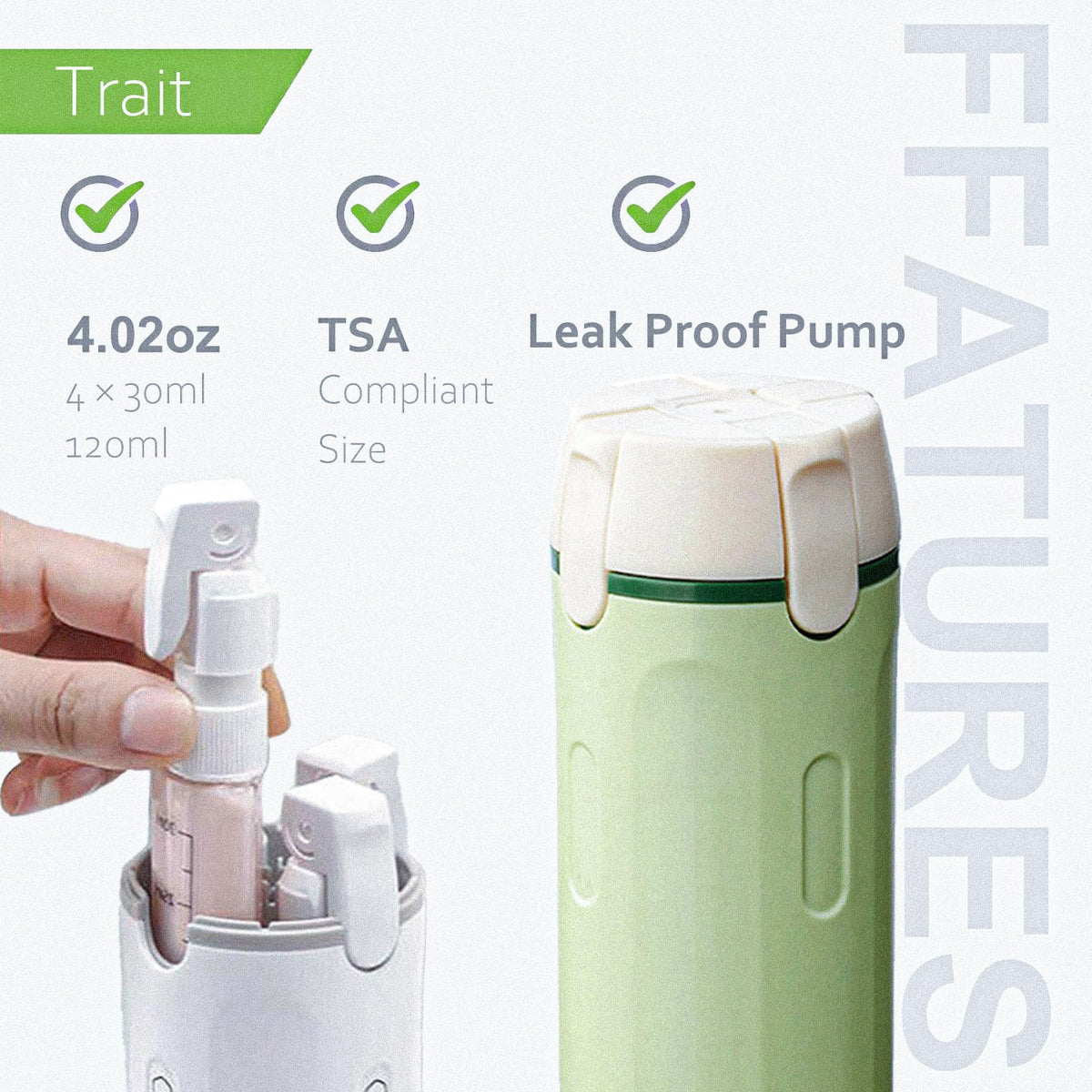 NEDUTACH pump closeup illustrating double-seal pump for leak protection