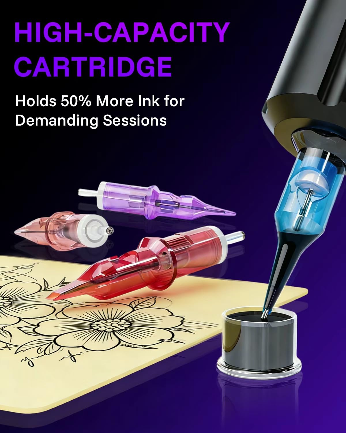 Neebol laid-out cartridges showing assortment and easy size selection