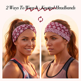 Needbrock hand stretching a headband to show elasticity and fit, demonstrates secure non-slip hold