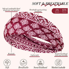 Needbrock headband worn by woman during yoga, showing comfortable coverage and sweat-free focus