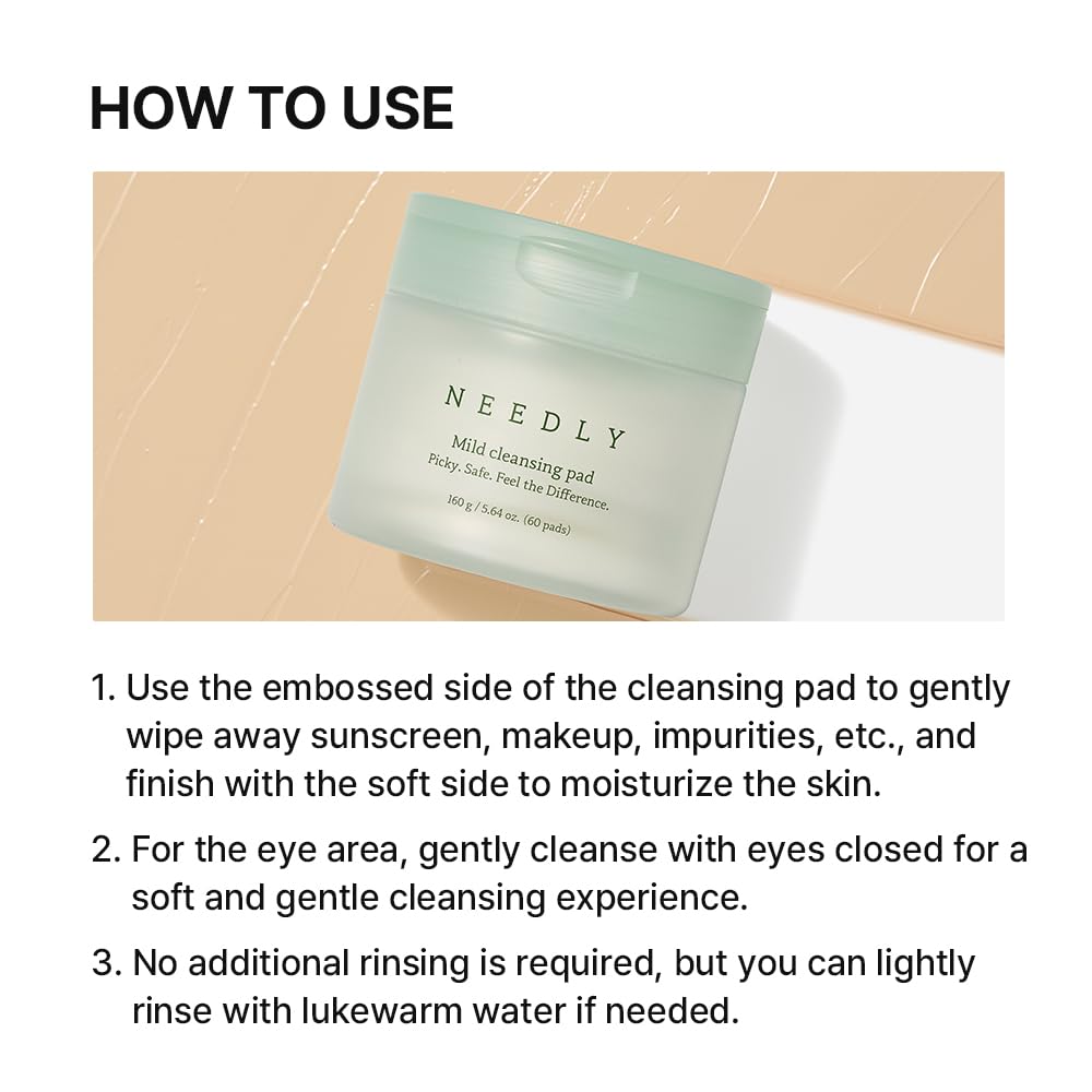 NEEDLY pad staged in bathroom routine for gentle barrier care