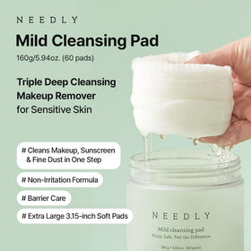 NEEDLY grid-embossed pad close-up lifting makeup effectively