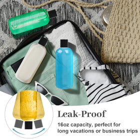 Neendohome bottles inside a toiletry bag showing organized travel storage benefit