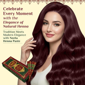 Neeta paste texture creamy henna showing smooth consistency benefit