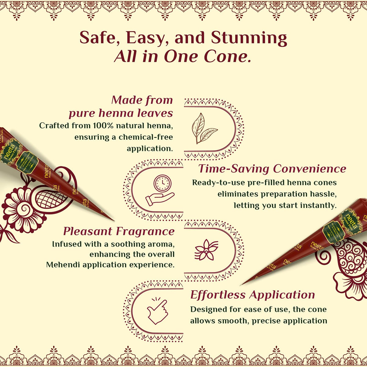 Neeta cone held next to hand illustrating size and single-use convenience