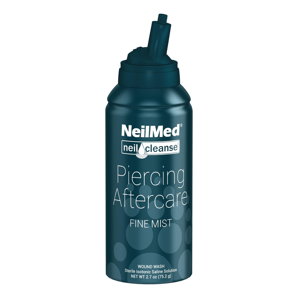 NeilMed front canister showing product and travel size benefit