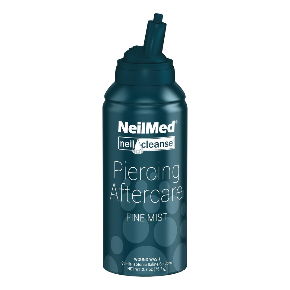 NeilMed front canister showing product and travel size benefit