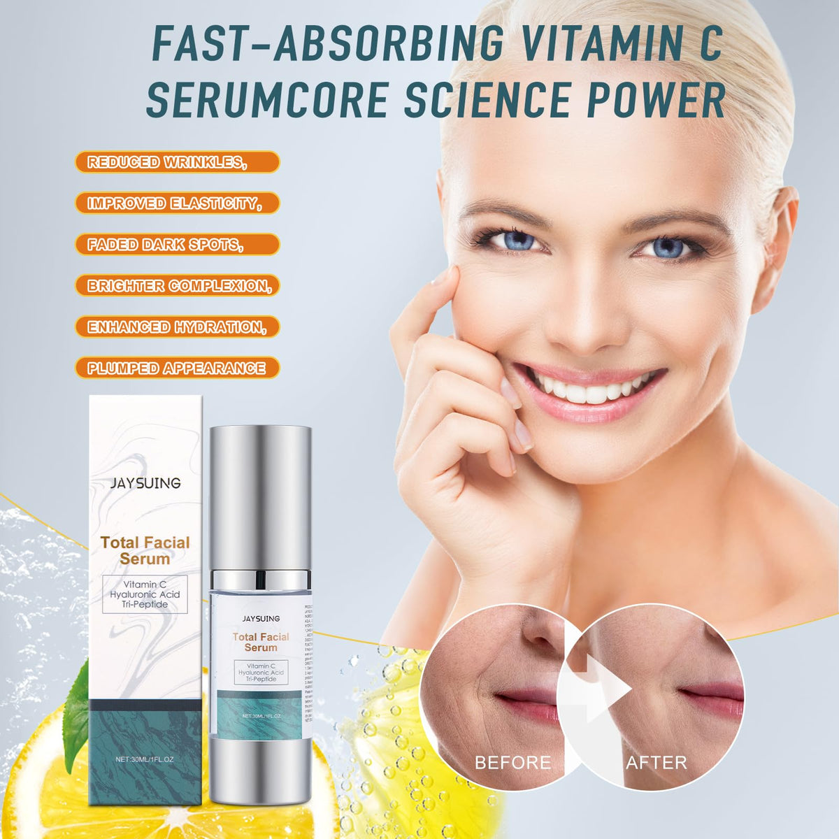 NEIOM serum on hand being applied to skin to show spreadability and quick absorption