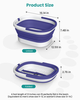 Nekteck folded under bed storage showing space-saving advantage
