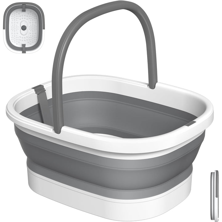 Nekteck folded tub flat for compact storage, saves space