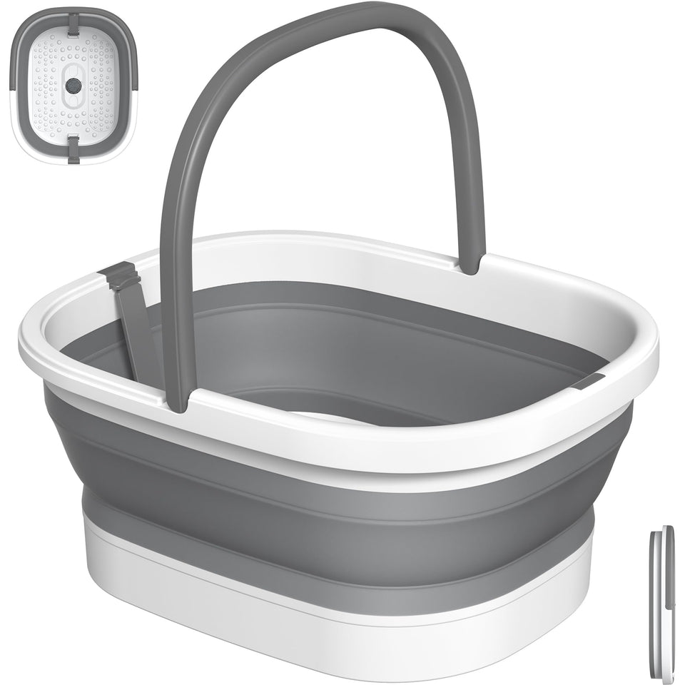 Nekteck folded tub flat for compact storage, saves space