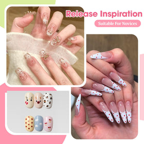 Nelrona chrome applicator pressing head pictured pressing glitter cleanly