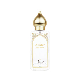 Nemat amber front bottle showing elegant design and portable size benefit