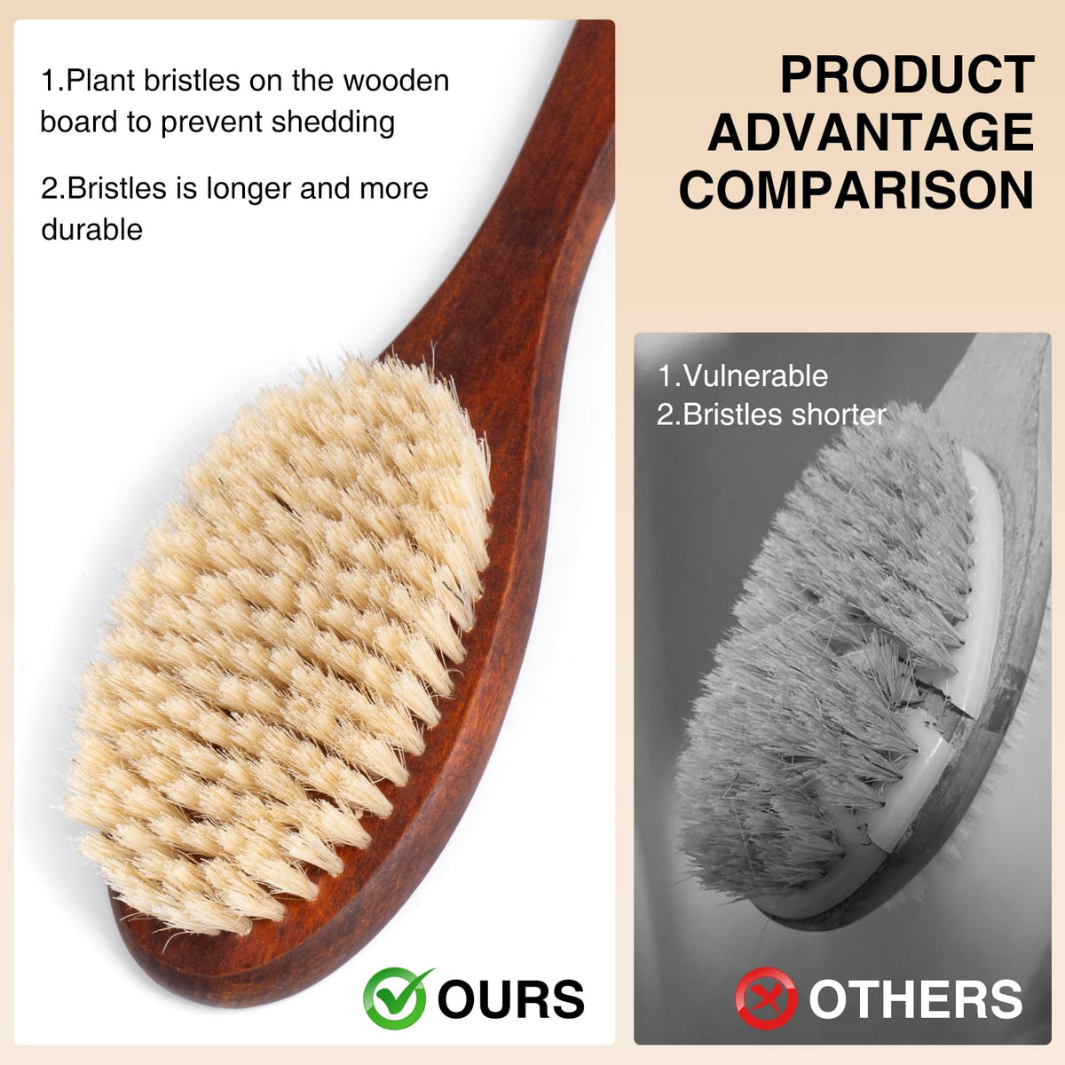 NENO CICI brush held in hand for size comparison and easy reach benefit