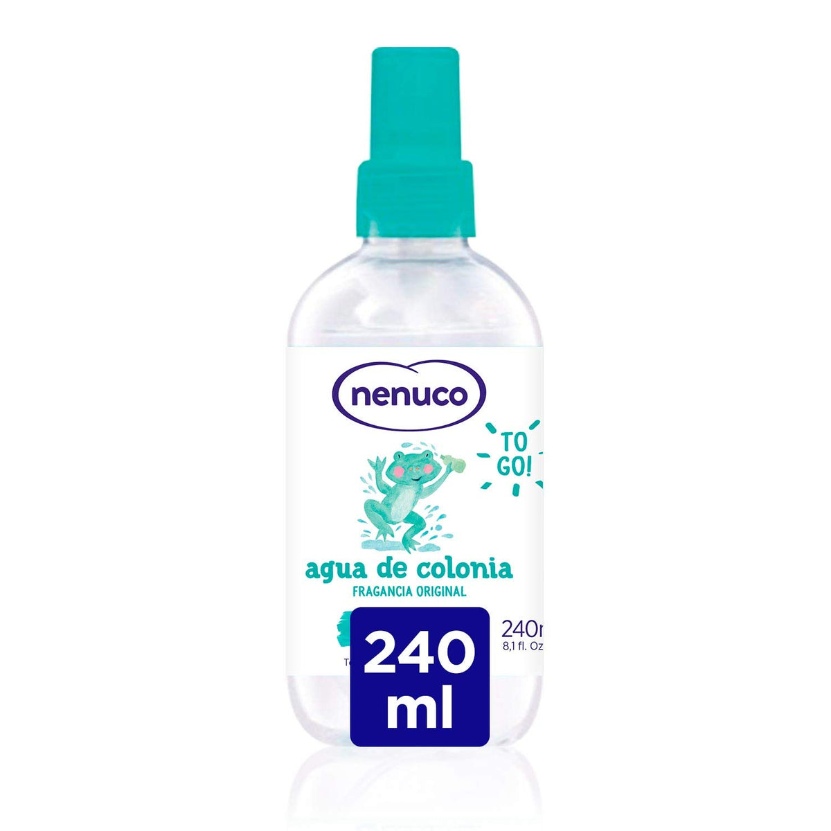 Nenuco front packaging spray bottle showing recognizable classic design and easy-use benefit
