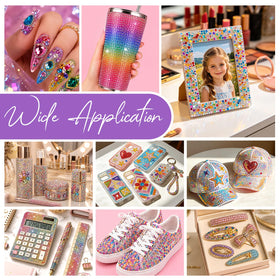 NEOACT rhinestones decorating a phone case for durable, eye-catching sparkle