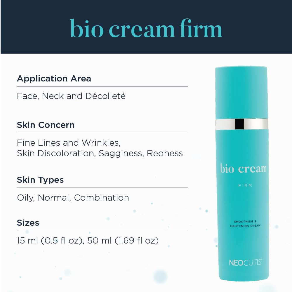 NEOCUTIS cream on hand being spread for visible smoothing benefit