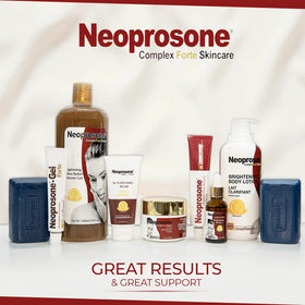Neoprosone simulated before and after view indicating tone improvement
