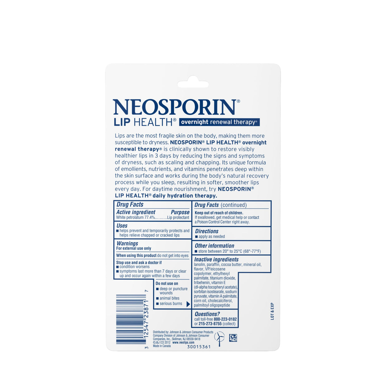 Neosporin in travel pouch ready for on-the-go lip protection and renewal