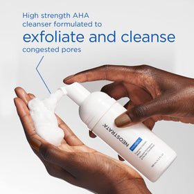 NEOSTRATA foam close-up texture highlighting gentle lather and effective cleansing action
