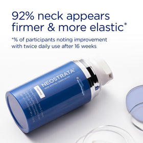NEOSTRATA being applied to neck from fingertip demonstrating easy spread