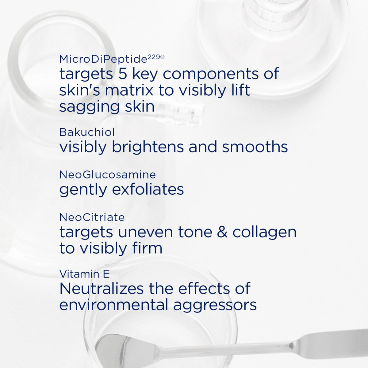 NEOSTRATA packaging label close-up showing active ingredients and claims