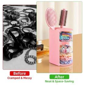 neotidy on bathroom vanity styled to keep counters clutter-free