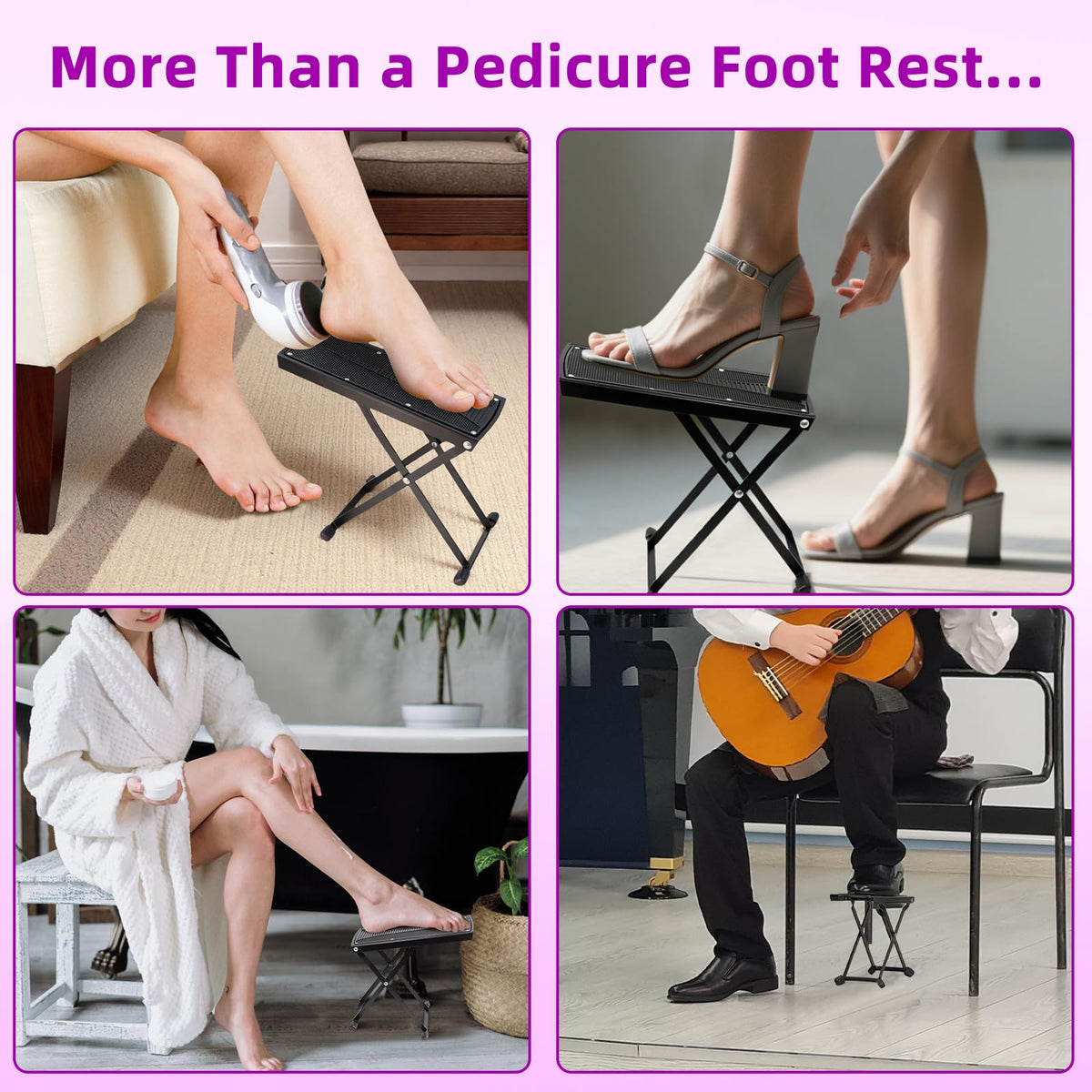 neotidy curved top close-up that cradles the foot for steady positioning