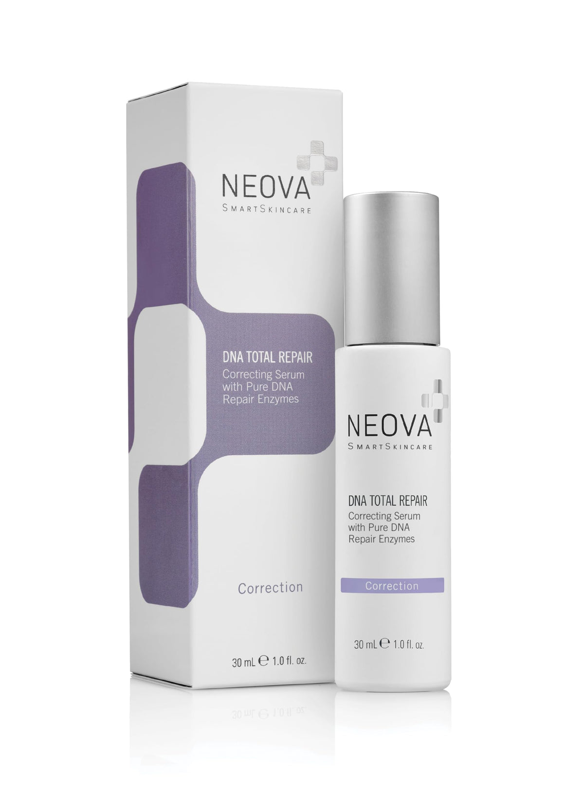 NEOVA front bottle showing packaging and concentrated repair benefits