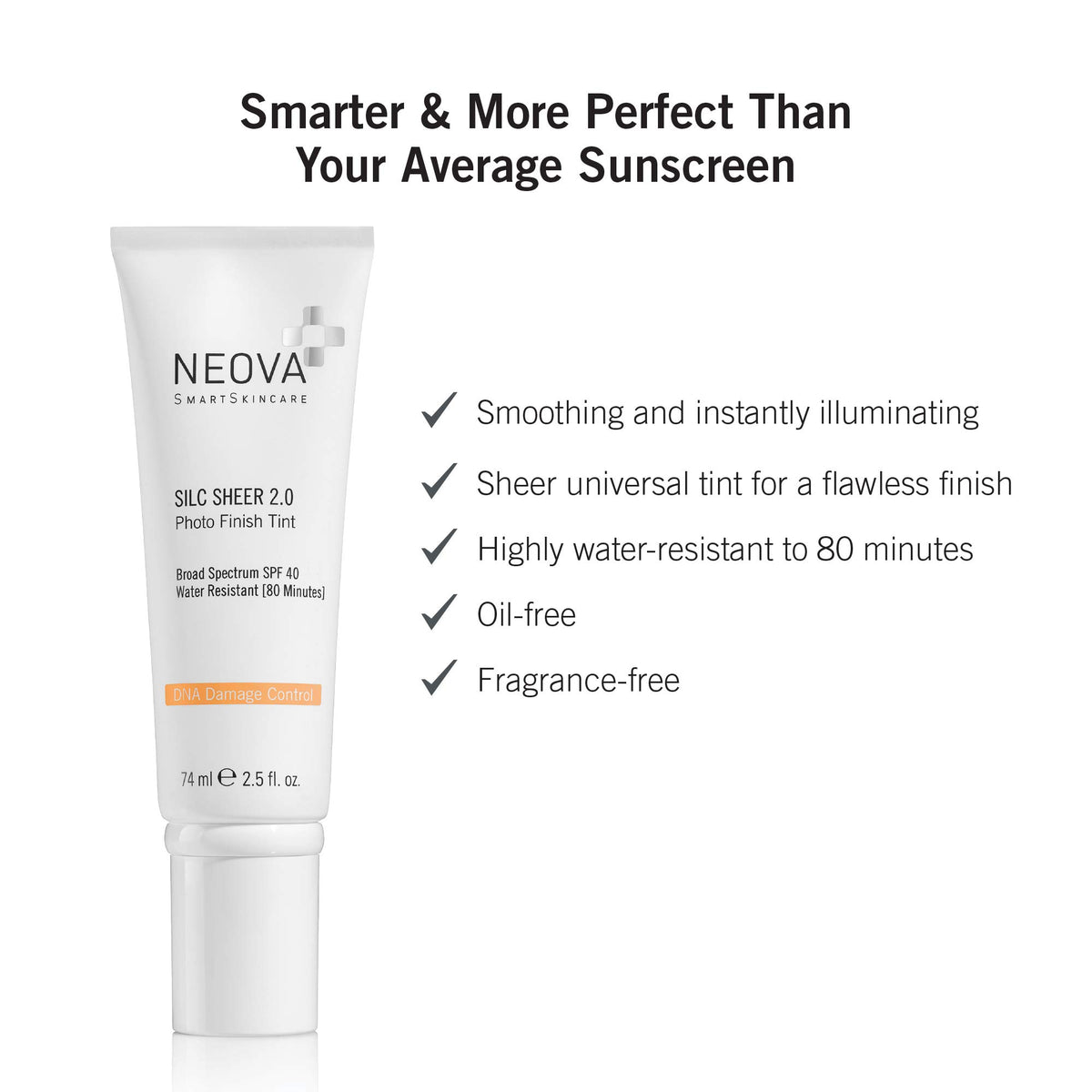 NEOVA Silc Sheer pump dispense with lotion droplet for easy application
