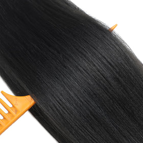 Nescorner hair being installed with crochet needle for quick styling