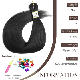 Nescorner close-up of yaki-straight texture for natural blend