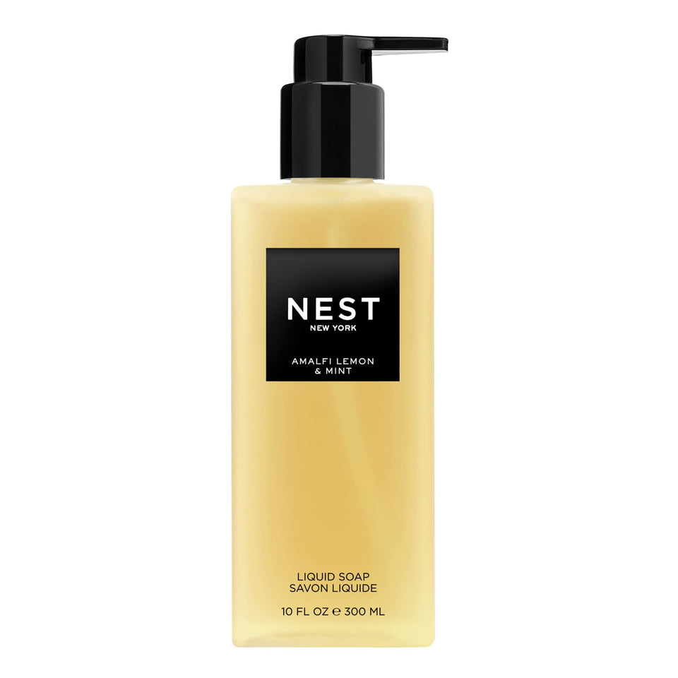 NEST New York front bottle showing Amalfi Lemon & Mint fragrance and label, inviting freshness