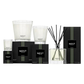 NEST New York bottle next to hand for scale and lasting use benefit