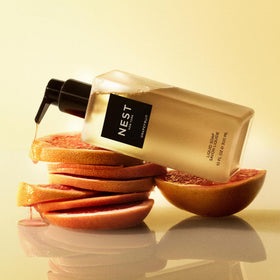 NEST New York foam texture on hand demonstrating gentle lather and effective cleansing