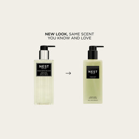 NEST New York label close-up showing ingredients and transparency benefit