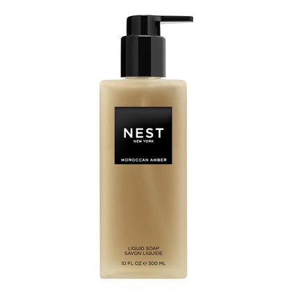 NEST New York front bottle shot showing elegant amber liquid and pump