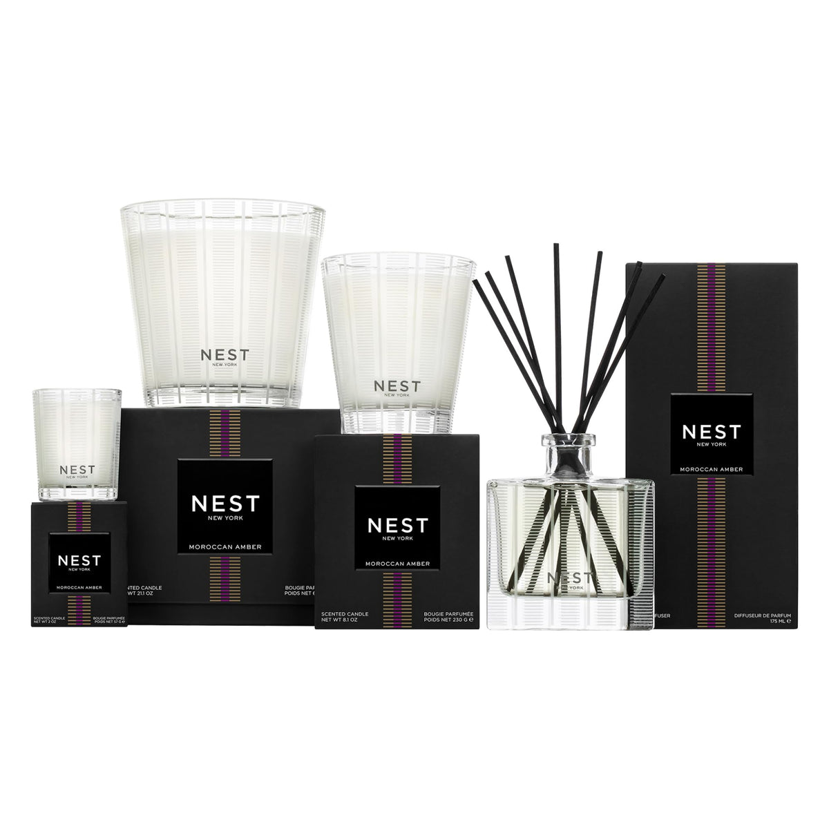 NEST New York bottle beside common object to show compact 10 fl oz size