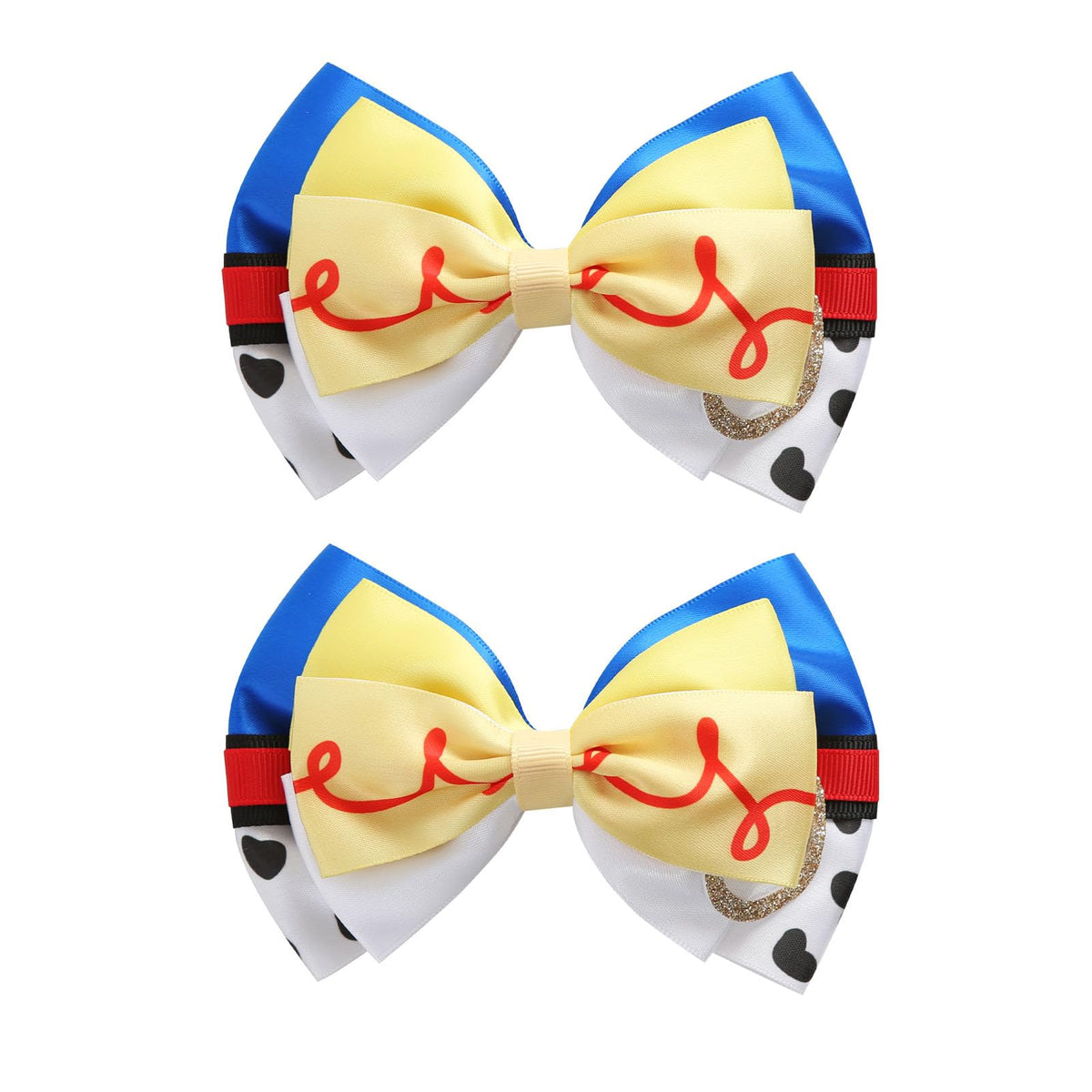 Neujiwo front packaging showing two cartoon hair bow clips and colorful design