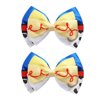 Neujiwo front packaging showing two cartoon hair bow clips and colorful design