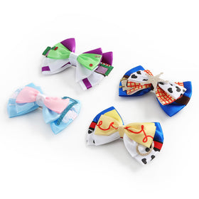Neujiwo hair bow in ponytail demonstrating quick styling and festive look