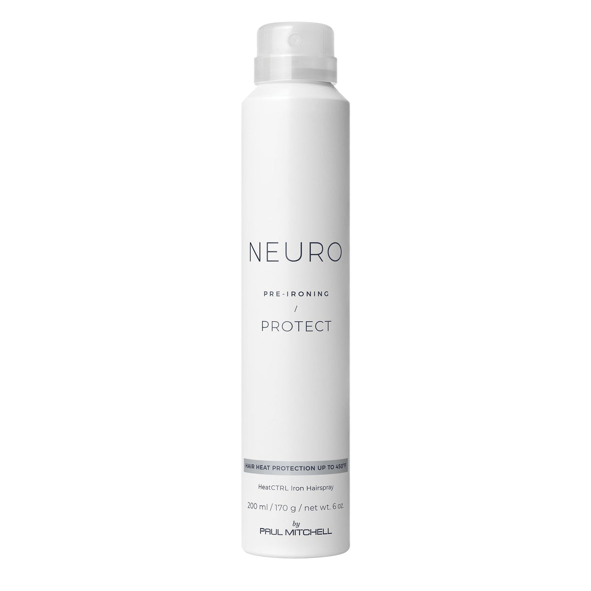 Neuro by Paul Mitchell front packaging showing sleek can, glossy finish benefit