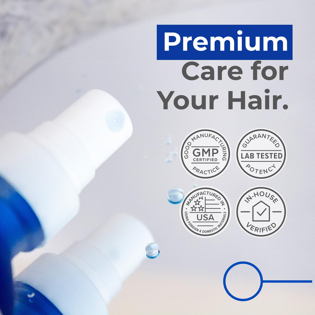 Neurogan bottle on bathroom shelf in lifestyle setting for everyday grooming benefit