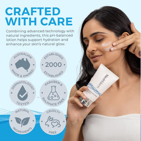 NEUTRIDERM open cap revealing dispenser for easy application benefit