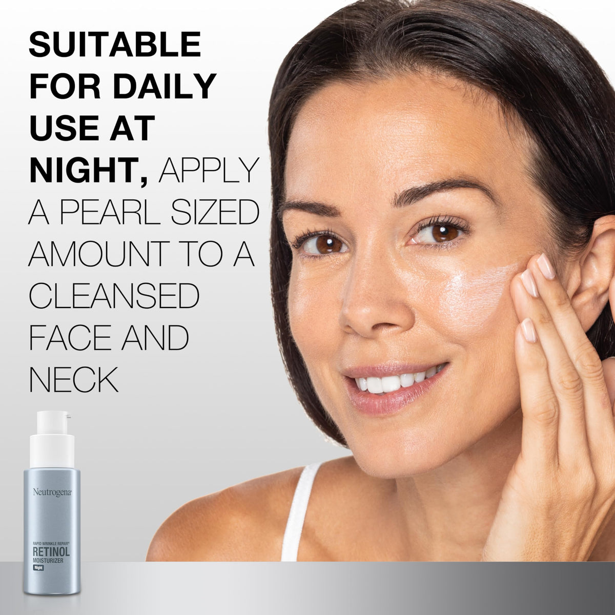 Neutrogena 1 fl oz tube next to coin for scale emphasizing travel-friendly size
